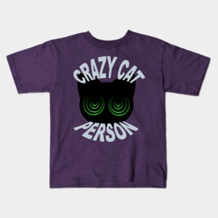 Crazy Cat Person Kids T-Shirt